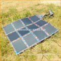 Foldable solar cell panels for charging laptop
